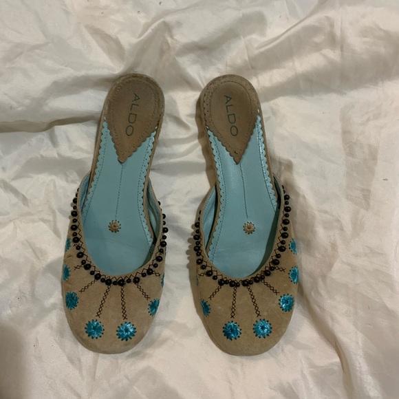 Aldo Shoes - Suede mule slides